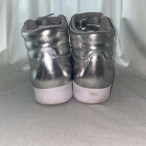 Silver Reebok High Tops - Picture 4 of 7